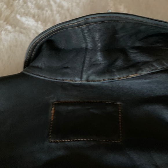 Bcbg denim and leather jacket - Picture 4 of 8